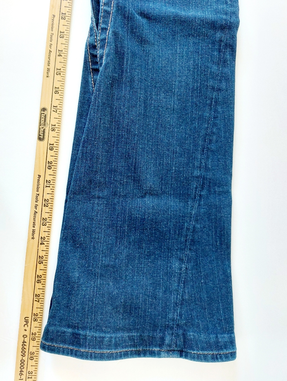 True Religion Joey Flare Jeans 29 Womens Denim Twisted Inseam Dark Wash - Picture 9 of 9